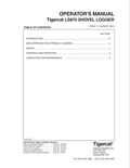 Tigercat LS870 Shovel Logger Operator Manual 24706A