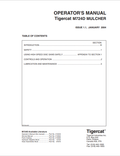 Tigercat M724D Mulcher Operator Manual 21324A