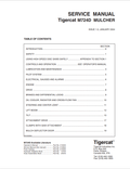 Tigercat M724D Mulcher Service Manual 21325A