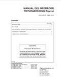 Tigercat M726E Crusher Operator Manual 42356A