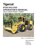 Tigercat M726G Mulcher Operator Manual 52163AENG