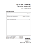 Tigercat M760 Mulcher Operator Manual 14673A