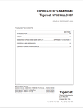 Tigercat M760 Mulcher Operator Manual 14673A