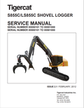 Tigercat S855C, LS855C Shovel Logger Service Manual 33046A