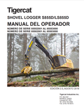 Tigercat S855D, LS855D Shovel Logger Operator Manual 45587AENG