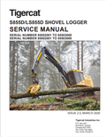 Tigercat S855D, LS855D Shovel Logger Service Manual 45588AENG
