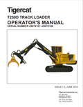Tigercat T250D Track Loader Operator Manual 42784AENG