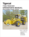 Tigercat T726G Trencher Operator Manual 54830AENG