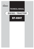 YANMAR DIESEL TRACTOR EF-494T TECHNICAL MANUAL PDF