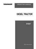 YANMAR DIESEL TRACTOR EF393T OPERATOR MANUAL PDF