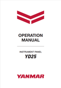 YANMAR INSTRUMENT PANEL YD25 OPERATION MANUAL PDF