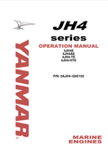 YANMAR MARINE ENGINES JH4 SERIES OPERATION MANUAL_G00102 PDF