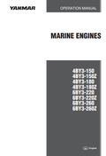 YANMAR MARINE ENGINE 4BY3, 6BY3 OPERATION MANUAL PDF