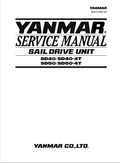 YANMAR SAIL DRIVE UNIT SD40, SD50 SERVICE MANUAL PDF